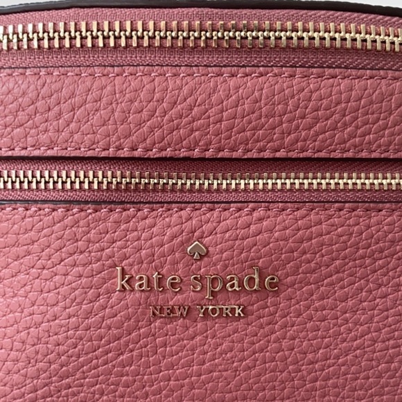 ♠️Kate Spade Leila Leather Belt Bag Fanny Pack Pomegranate Pink NWT - Picture 4 of 9
